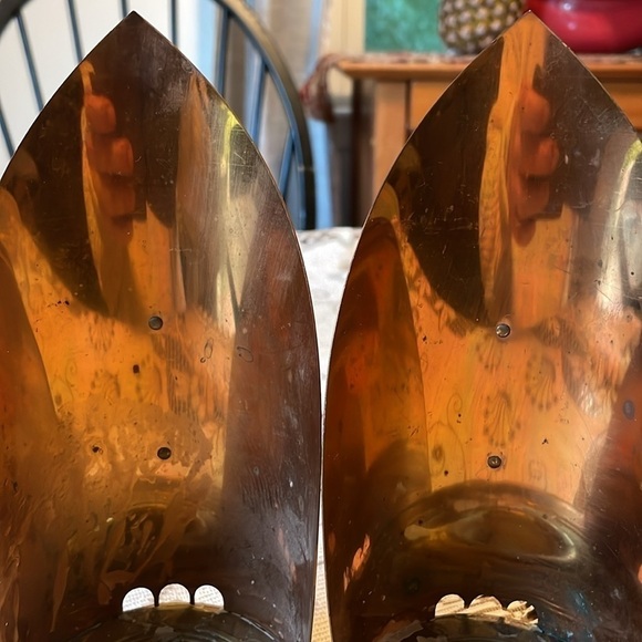 Chase USA Vintage Pair Copper and Brass Arched Back and S Shape Handles - Picture 3 of 11